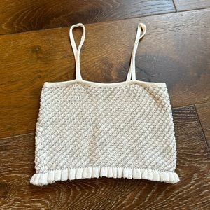 Girls Zara knit crop top size 8-9
